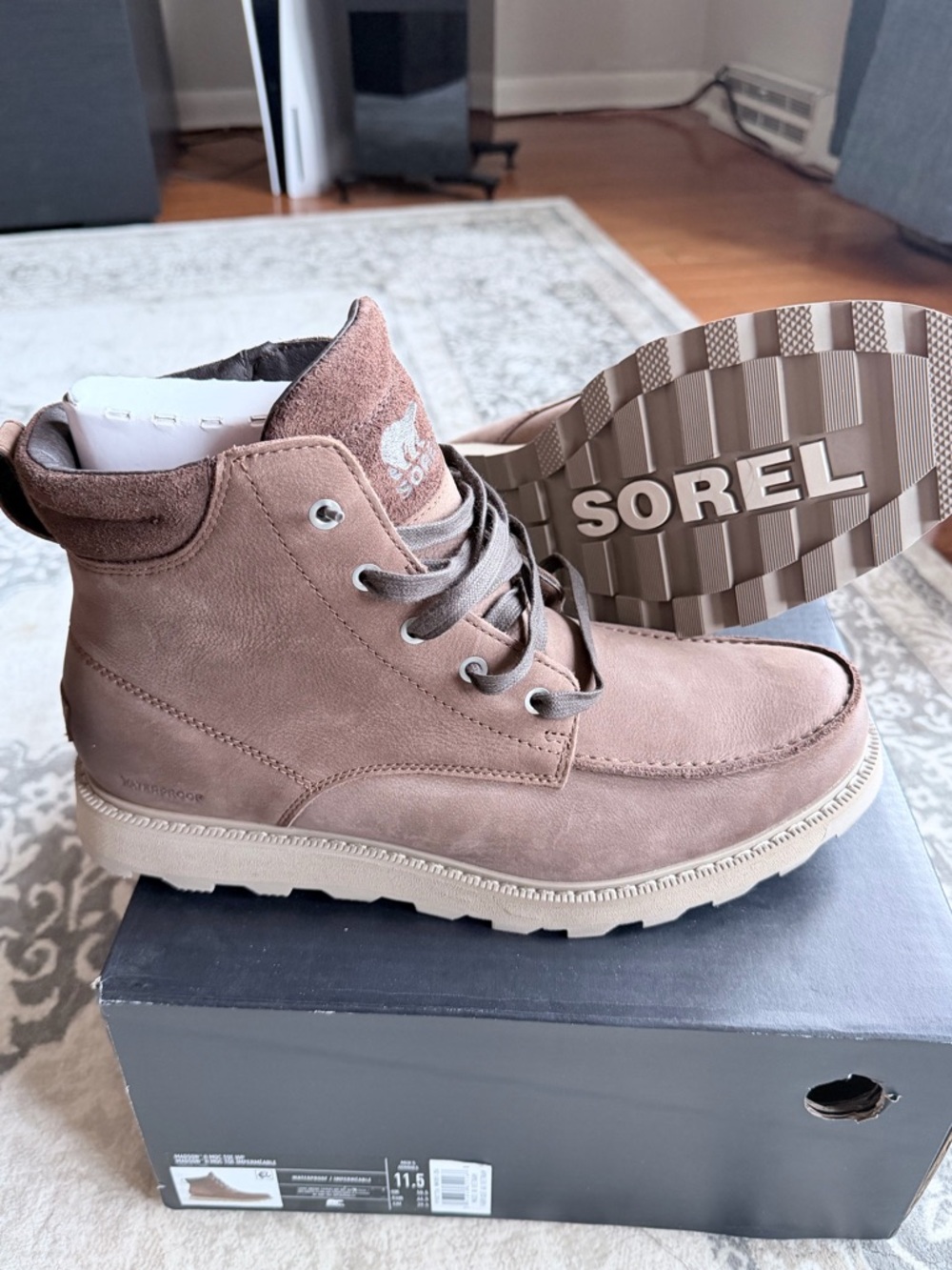 Sorel Madison ll Nubuck Leather Lace-Up Men's Boots Waterproof